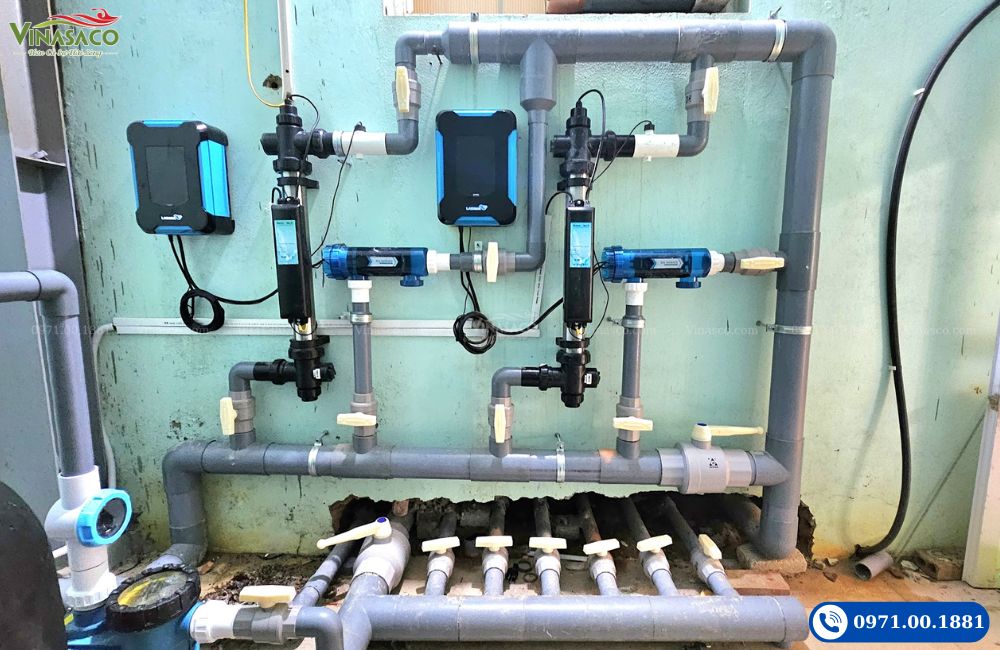 Hệ thống điện phân muối kết hợp đèn UV bể bơi