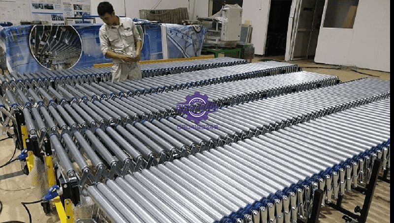 Tiêu chuẩn sản xuất băng tải con lăn co giãn đạt chất lượng cao nhất.